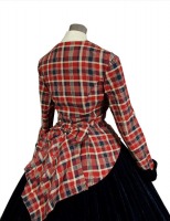 Ladies Black Medieval Georgian Victorian Three Tiered Underskirt 