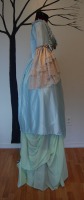 Ladies Long White Satin Over The Elbow Opera Gloves