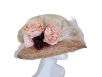 Ladies Deluxe Edwardian Downton Titanic Hat