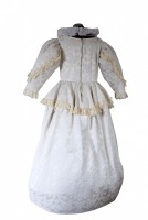 Ladies White Medieval Victorian Three Hooped Underskirt