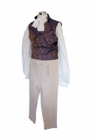 Men's Georgian Regency Edwardian Victorian White Gloves Size Large