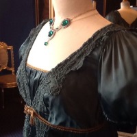 Ladies Jane Austen Regency Straw Poke Bonnet