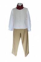 Men's Georgian Regency Edwardian Victorian White Gloves Size Large