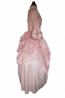Ladies Cream 18th Century Masked Ball Victorian Handmade Cotton Lace Fan