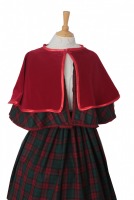 Ladies Victorian Dickensian Civil War Christmas Carol Singer Costume Victorian Civil War Skirt Cape Capelette One Size