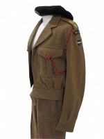 Mens 1940s Battledress Wartime Suit Costume Size S