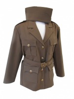 Mens 1940s Army Battledress Wartime Suit Costume WW11