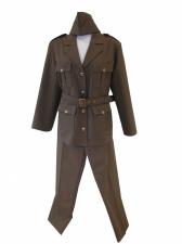 Mens 1940s Army Battledress Wartime Suit Costume WW11